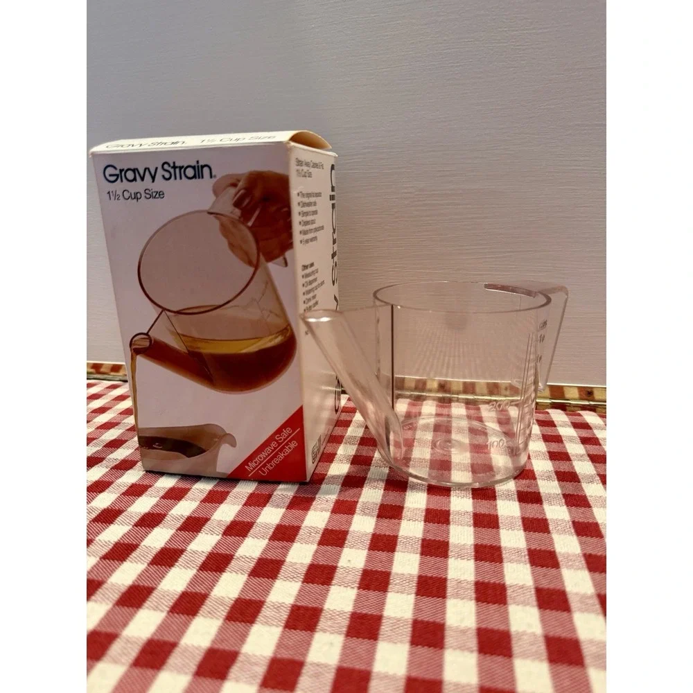 EHI Gravy‎ Fat Separator Cup 1 1/2 Cup Dripless Spout Clear PC MPN 823